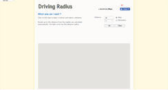 Desktop Screenshot of drivingradius.com